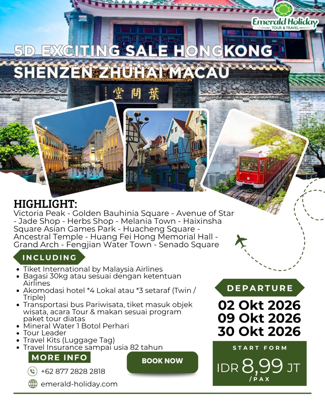 5D EXCITING SALE HONGKONG SHENZEN ZHUHAU MACAU
